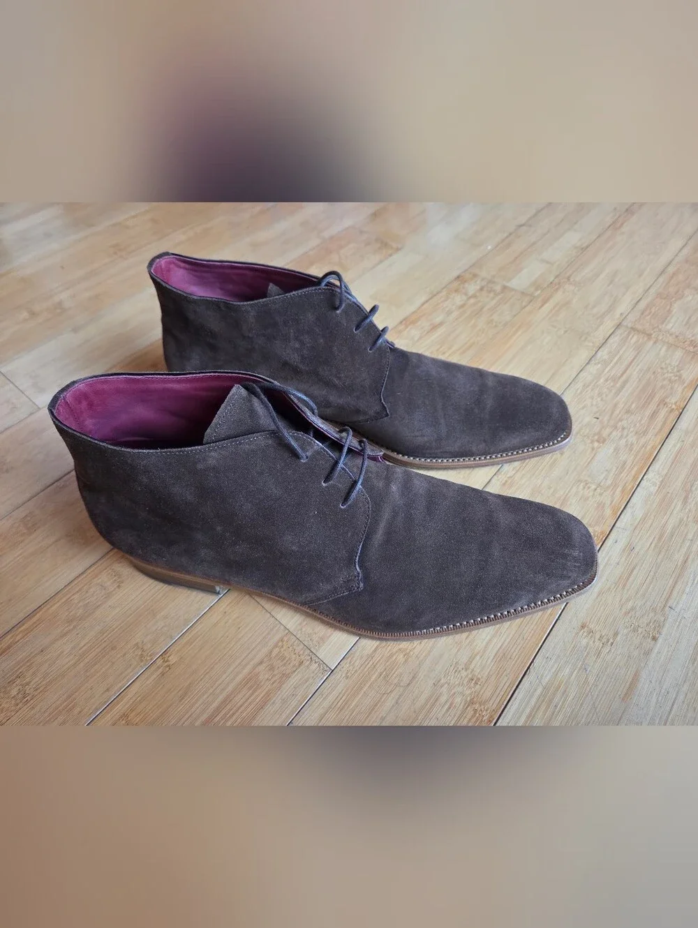 Rider Boot Co. Men's Brown Suede Chukka Boots - Classic Lace-Up